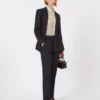 Jersey trousers, navy