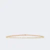 Jewelled nappa leather belt, powder