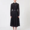 Lace shirt dress, navy Lace shirt dress, navy