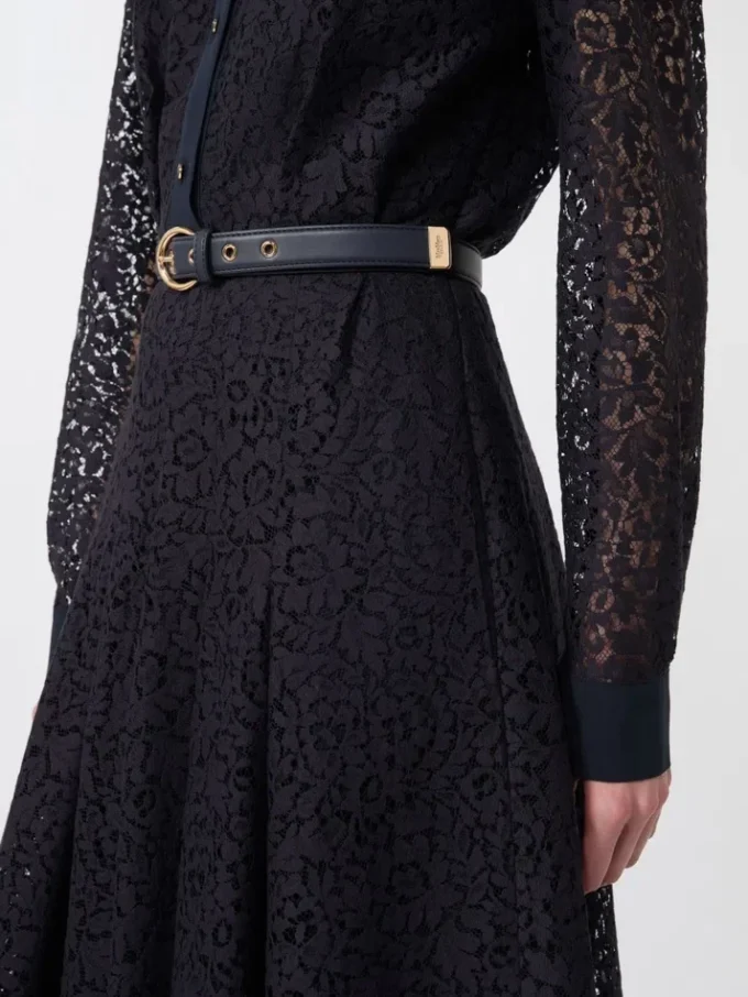 Lace shirt dress, navy Lace shirt dress, navy