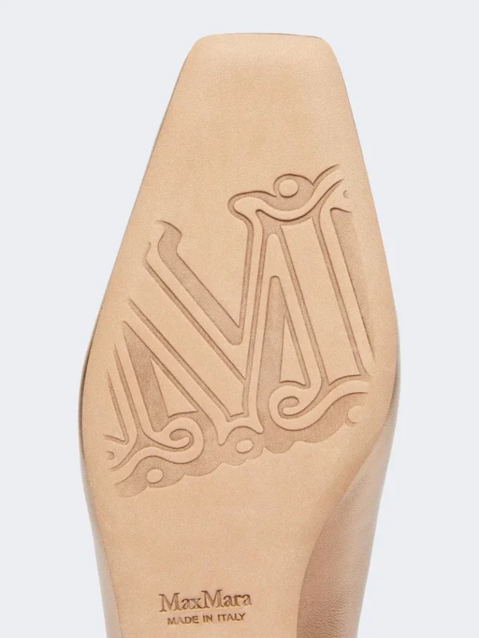 Laminated nappa leather mules, pink Laminated nappa leather mules, pink