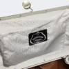 Large sheepskin pasticcino bag, tobacco