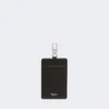 Leather badge holder, black Leather badge holder, black