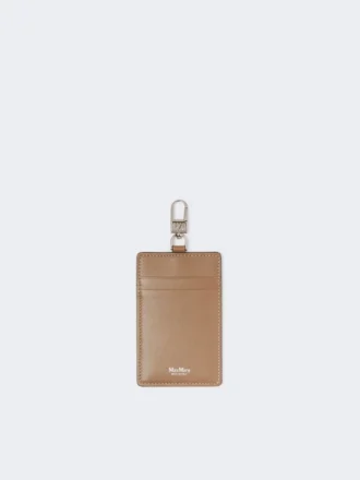 Leather badge holder, mud