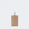 Leather badge holder, mud Leather badge holder, mud