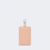 Leather badge holder, pink Leather badge holder, pink