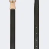 Leather belt, black