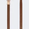 Leather belt, brown Leather belt, brown