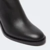 Leather boots, black