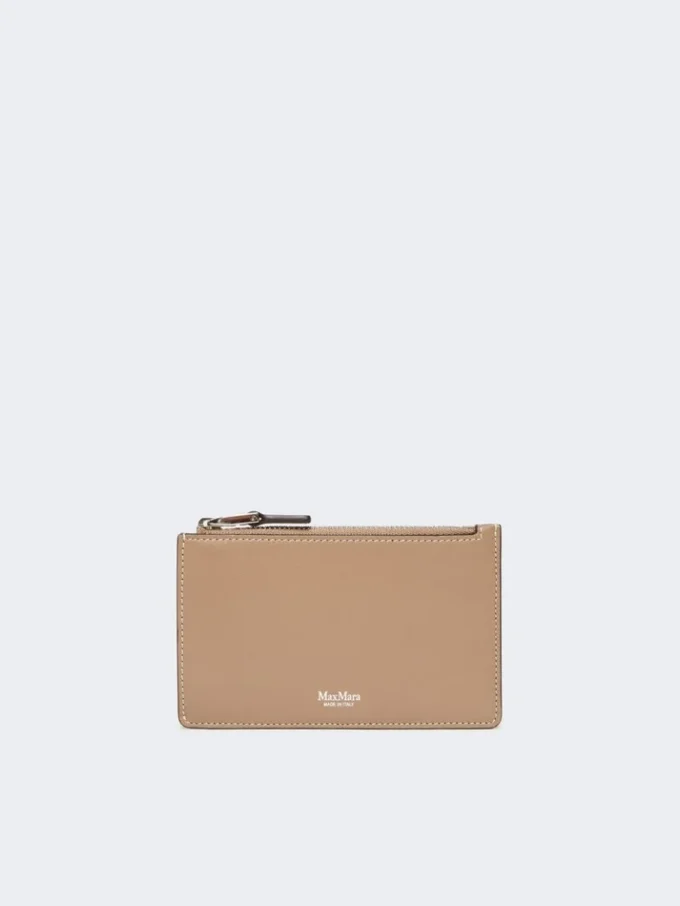Leather card holder, mud