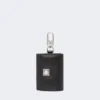 Leather earphone pouch, black Leather earphone pouch, black