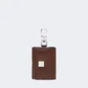 Leather earphone pouch, cocoa
