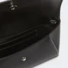 Leather envelope wallet, black