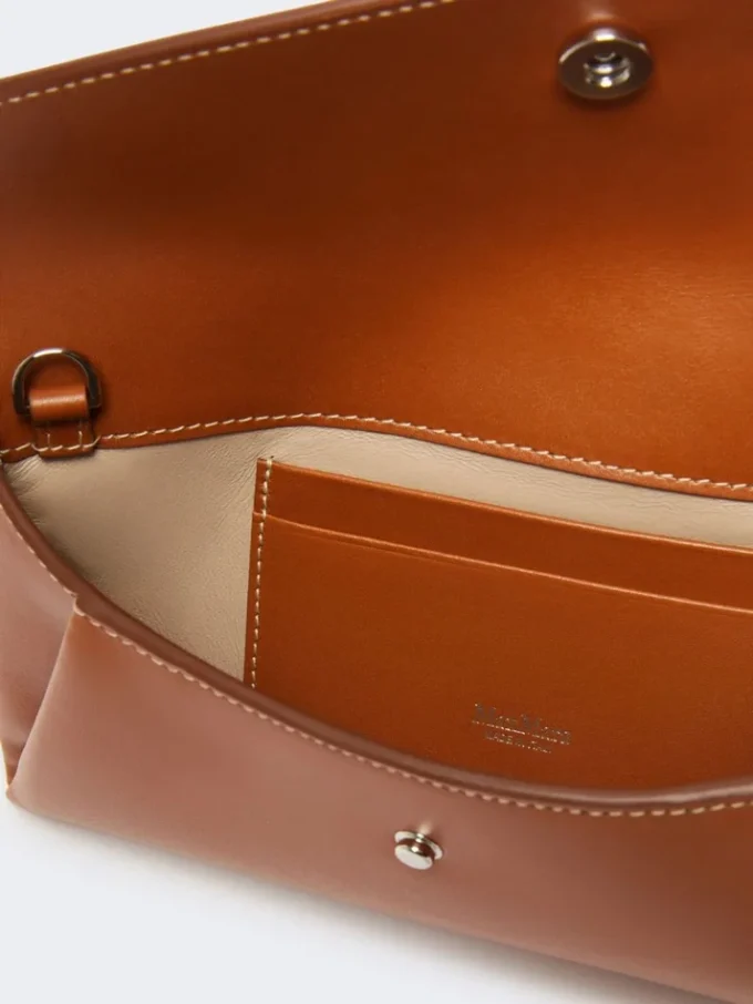Leather envelope wallet, rust