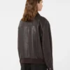 Leather jacket, brown