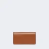 Leather phone pouch, amber brown Leather phone pouch, amber brown