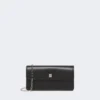 Leather phone pouch, black