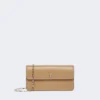 Leather phone pouch, mud