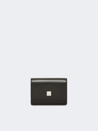 Leather purse, black