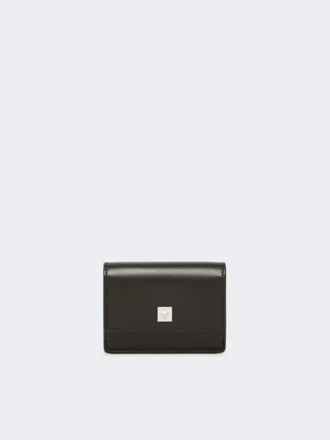 Leather purse, black Leather purse, black