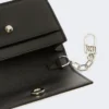 Leather purse, black Leather purse, black