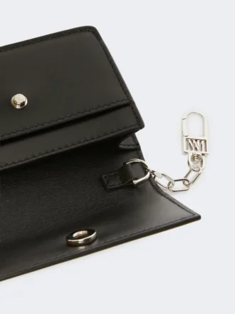 Leather purse, black