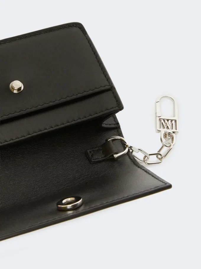 Leather purse, black Leather purse, black