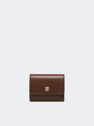 Leather purse, cocoa