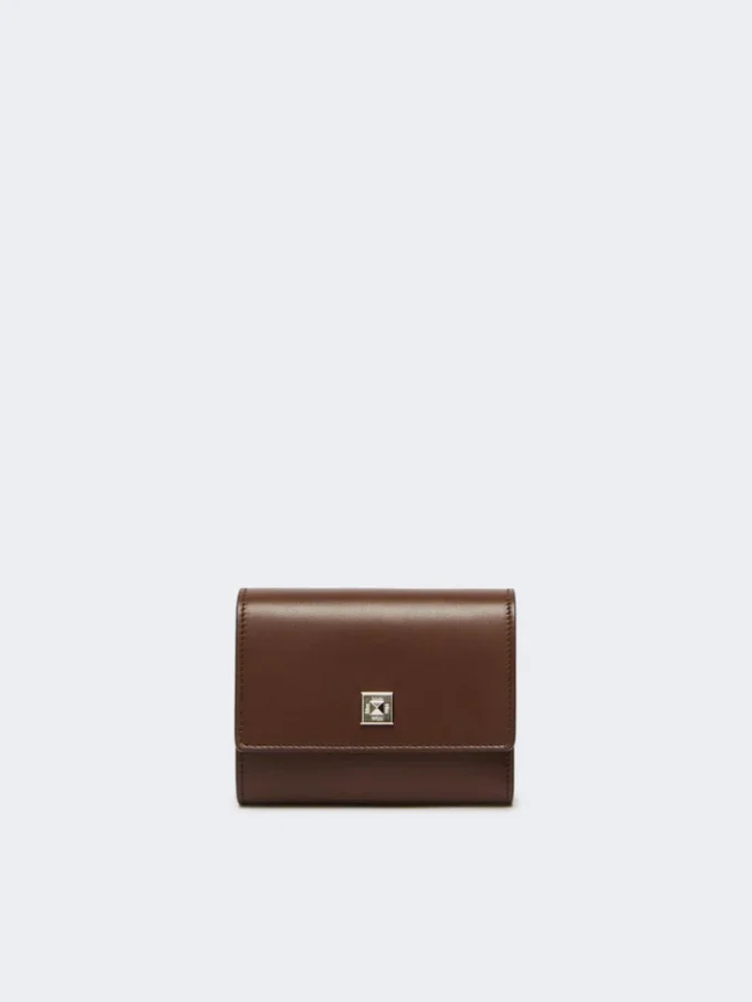Leather purse, cocoa