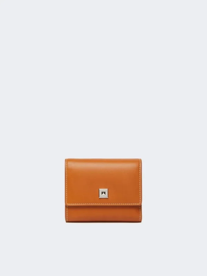 Leather purse, rust