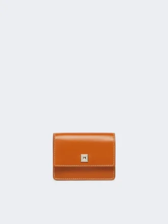 Leather purse, rust