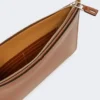 Leather tablet sleeve, amber brown