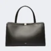 Leather tote bag, black Leather tote bag, black