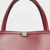 Leather tote bag, bordeaux Leather tote bag, bordeaux
