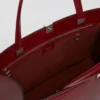 Leather tote bag, bordeaux Leather tote bag, bordeaux