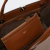 Leather tote bag, tobacco Leather tote bag, tobacco
