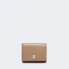 Leather tri-fold purse, mud Leather tri-fold purse, mud