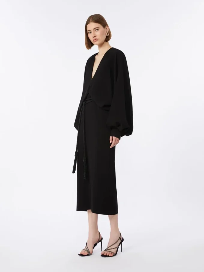 Lightweight cady dress, black Lightweight cady dress, black