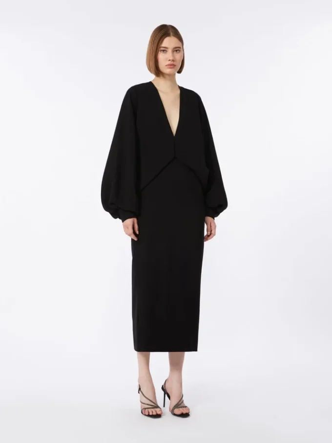 Lightweight cady dress, black Lightweight cady dress, black