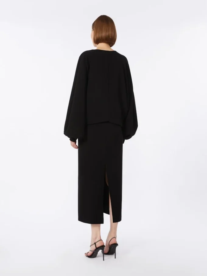 Lightweight cady dress, black Lightweight cady dress, black