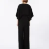 Lightweight cady jumpsuit, black Lightweight cady jumpsuit, black