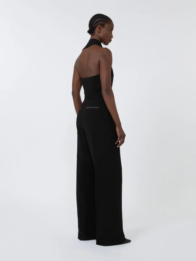 Lightweight cady jumpsuit, black Lightweight cady jumpsuit, black
