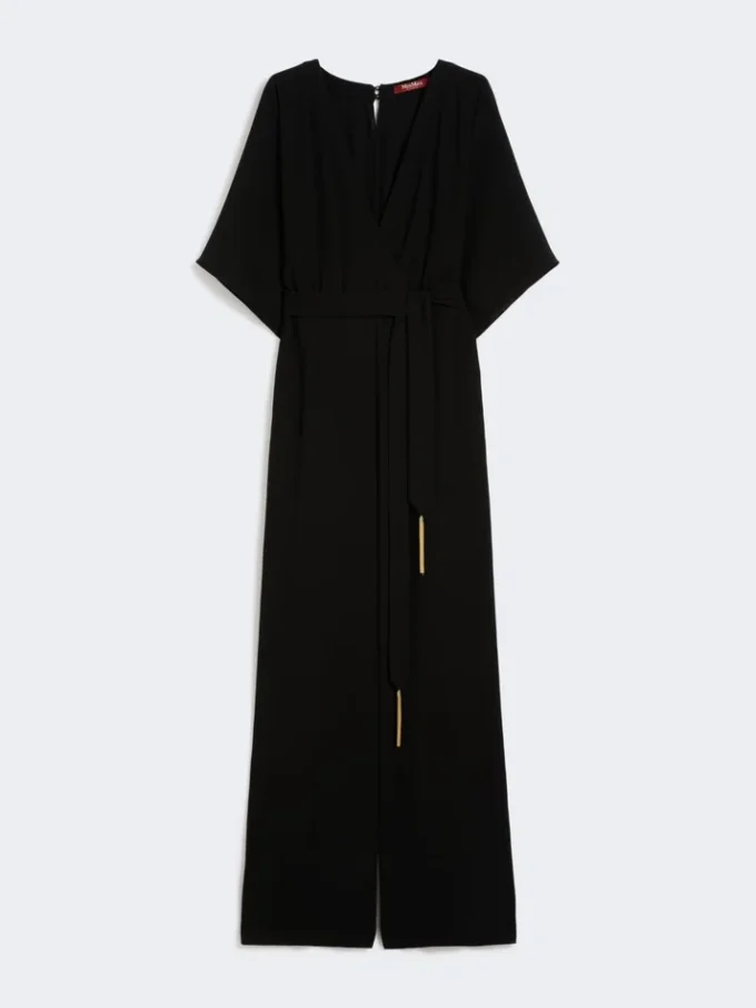 Lightweight cady jumpsuit, black Lightweight cady jumpsuit, black