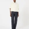 Lightweight cashmere cape, white