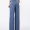 Lightweight satin trousers, avio