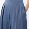 Lightweight satin trousers, avio