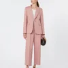 Linen and cotton canvas blazer, antique rose Linen and cotton canvas blazer, antique rose