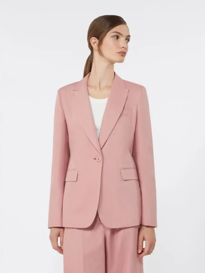 Linen and cotton canvas blazer, antique rose Linen and cotton canvas blazer, antique rose
