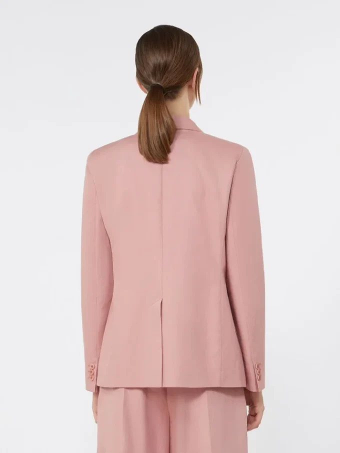 Linen and cotton canvas blazer, antique rose Linen and cotton canvas blazer, antique rose
