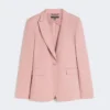Linen and cotton canvas blazer, antique rose Linen and cotton canvas blazer, antique rose